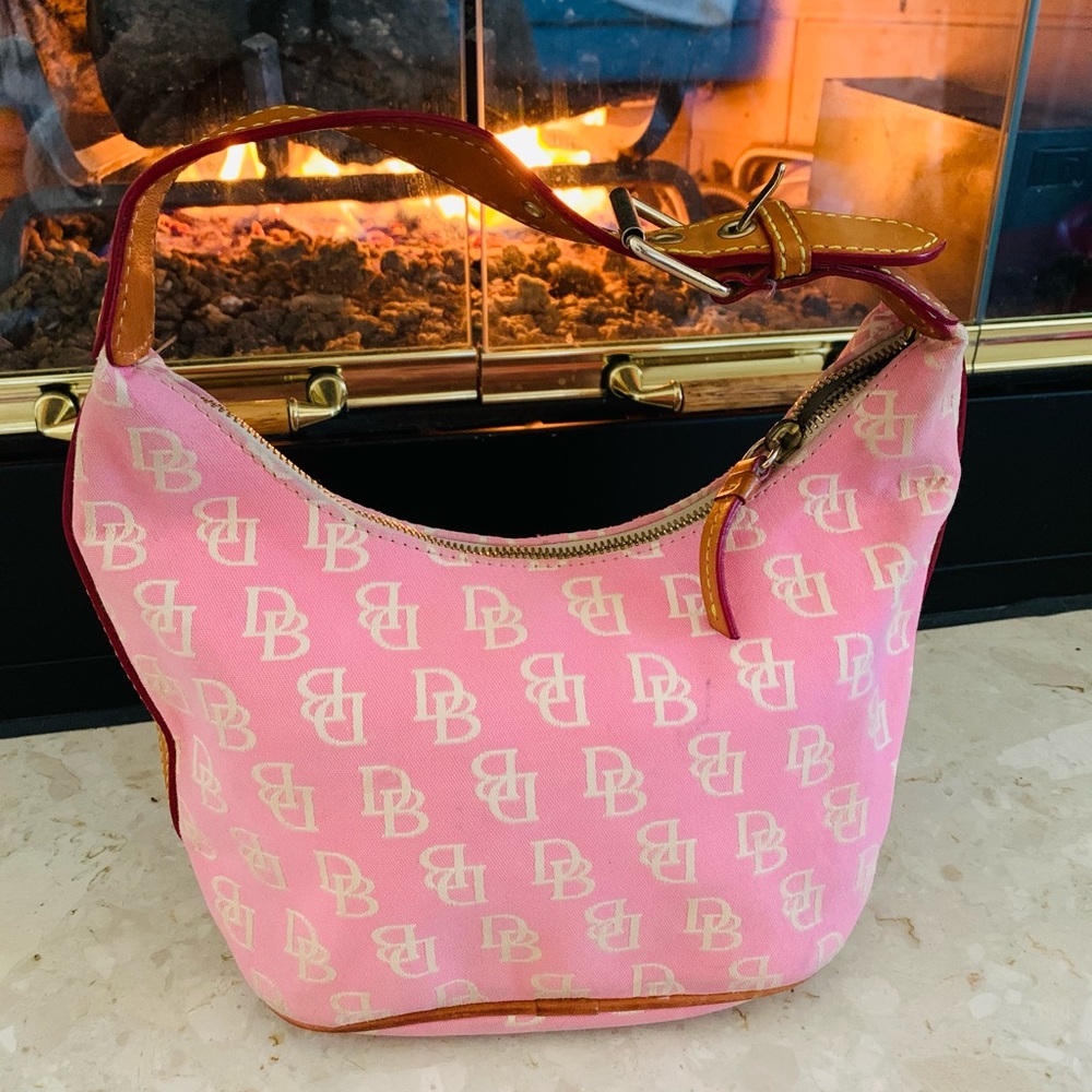 Dooney & Bourke Pink Logo Shoulder Bag
